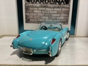 1:18 ROAD LEGENDS 1957 CORVETTE BLUE ON WHITE image