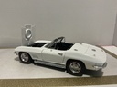 1:18 ERTL 1967 CORVETTE (NO MIRROR) WHITE ON BLACK image