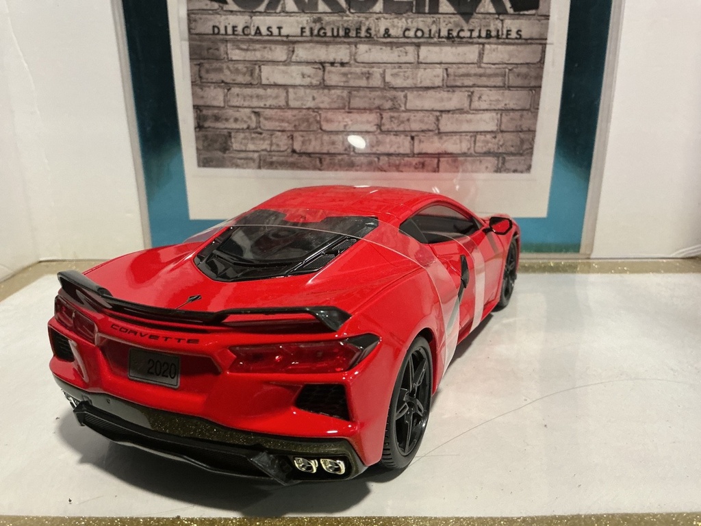1:18 MAISTO 202 CORVETTE RED ON BLACK image
