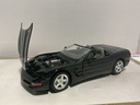 1:18 BURAGO 1997 CORVETTE BLACK ON GRAY image