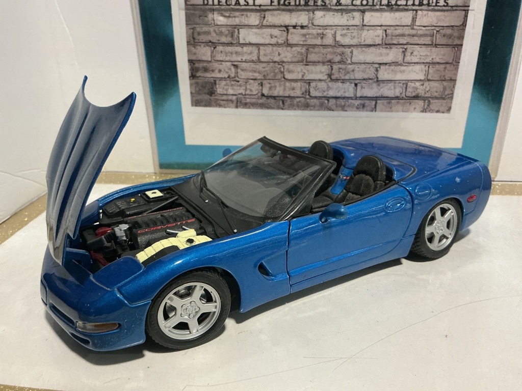 1:18 MAISTO - 1998 CORVETTE BLUE ON BLACK image