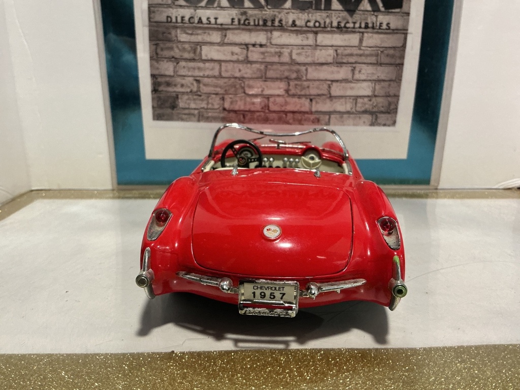 1:18 ROAD TOUGH - 1957 CORVETTE RED ON WHITE [PARTS CAR] image