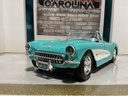 1:18 BURAGO - 1957 CORVETTE GREEN-WHITE ON CREAM [PAINT ISSUES] image