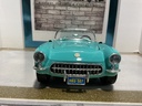 1:18 BURAGO - 1957 CORVETTE GREEN-WHITE ON CREAM [PAINT ISSUES] image
