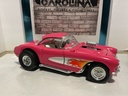 1:18 ROAD LEGENDS 1957 CORVETTE PINK ON WHITE [LIGHT RASHING] image
