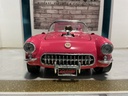 1:18 ROAD LEGENDS 1957 CORVETTE PINK ON WHITE [LIGHT RASHING] image