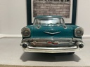 1:18 ROAD TOUGH 1957 NOMAD BLUE ON TAN [MISSING TIRE] [NO BOX] image
