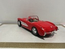 1:18 ROAD LEGENDS 1957 CORVETTE RED ON WHITE [NO BOX] image