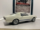 1:18 ERTL 1967 FORD MUSTANG WHITE ON BLUE  [NO BOX] image