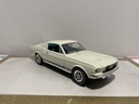 1:18 ERTL 1967 FORD MUSTANG WHITE ON BLUE  [NO BOX] image