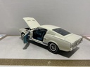 1:18 ERTL 1967 FORD MUSTANG WHITE ON BLUE  [NO BOX] image