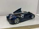 1:18 MAISTO MORGAN AERO 8 BLUE ON BLACK image
