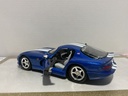 1:18 MAISTO VIPER GTS BLUE WITH WHITE STRIPES [NO BOX] image