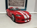 1:18 MAISTO VIPER GTS RED WITH WHITE STRIPES [NO BOX] image