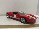 1:18 HOT WHEELS FORD GT40 MK RED ON BLACK [NO BOX] image