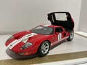 1:18 HOT WHEELS FORD GT40 MK RED ON BLACK [NO BOX] image