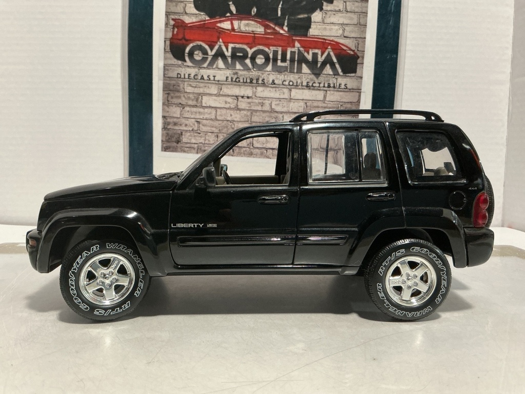 1:18 MATCHBOX JEEP LIBERTY BLACK ON TAN [NO BOX] image