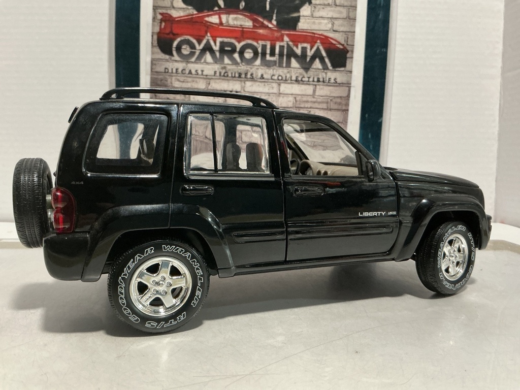 1:18 MATCHBOX JEEP LIBERTY BLACK ON TAN [NO BOX] image