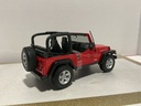 1:18 MAISTO JEEP WRANGLER RUBICON RED ON BLACK image
