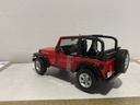 1:18 MAISTO JEEP WRANGLER RUBICON RED ON BLACK image