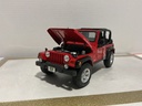1:18 MAISTO JEEP WRANGLER RUBICON RED ON BLACK image