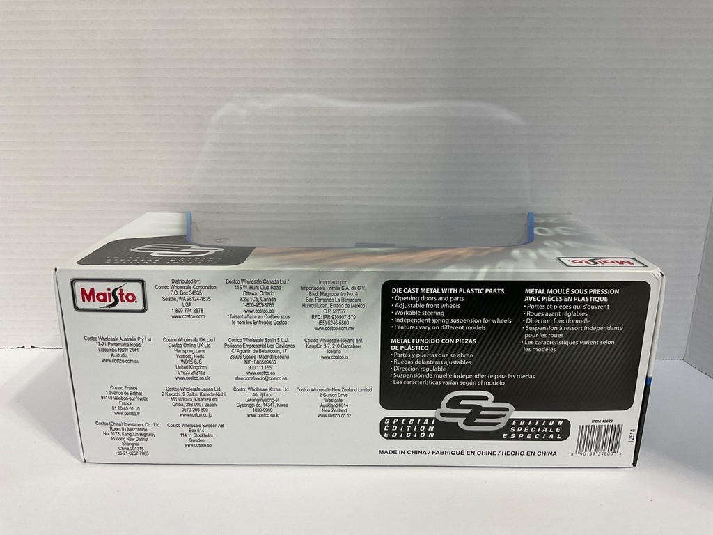 1:18 MAISTO 1979 FORD F150 PICK-UP BLUE WITH WHITE STRIPES image