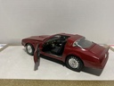 1:18 ERTL 1977 FIREBIRD BURGUNDY ON BLACK [PAINT BUBBLES] [NO BOX] (HOOD BROKEN) image