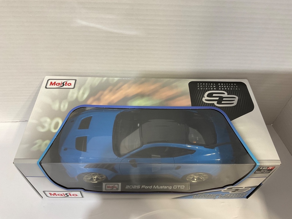 1:18 MAISTO 2025 FORD MUSTANG GTO BLUE image