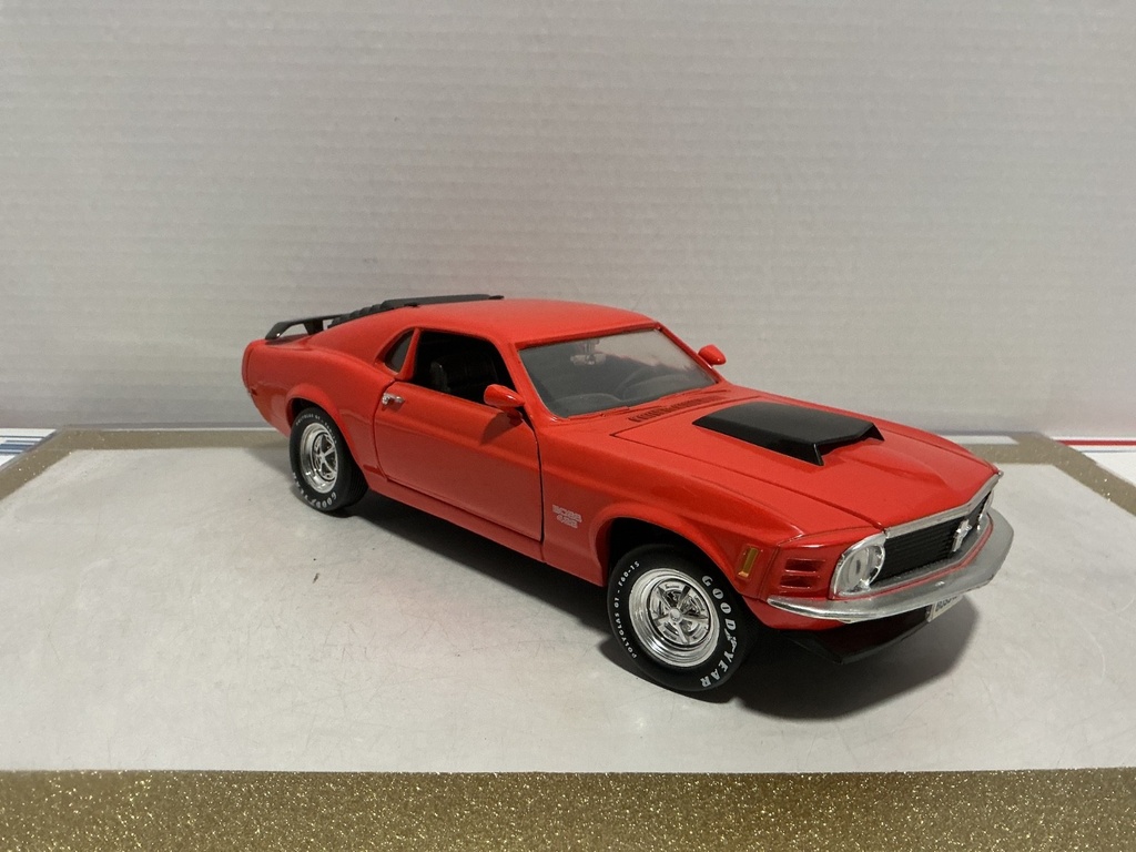 1:18 ERTL 1970 FORD MUSTANG  BOSS 429 ORANGE / BLACK  [NO BOX] image