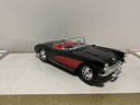 1:18 BBURAGO 1957 CORVETTE BLACK ON RED [NO BOX] image