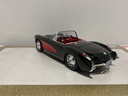 1:18 BBURAGO 1957 CORVETTE BLACK ON RED [NO BOX] image