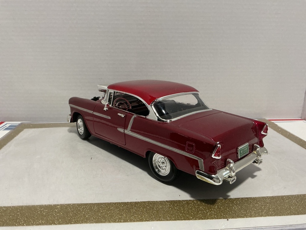 1:18 MOTORMAX 1955 CHEVY BEL AIR [NO HOOD / PERMANENT STAINS]  [NO BOX] image