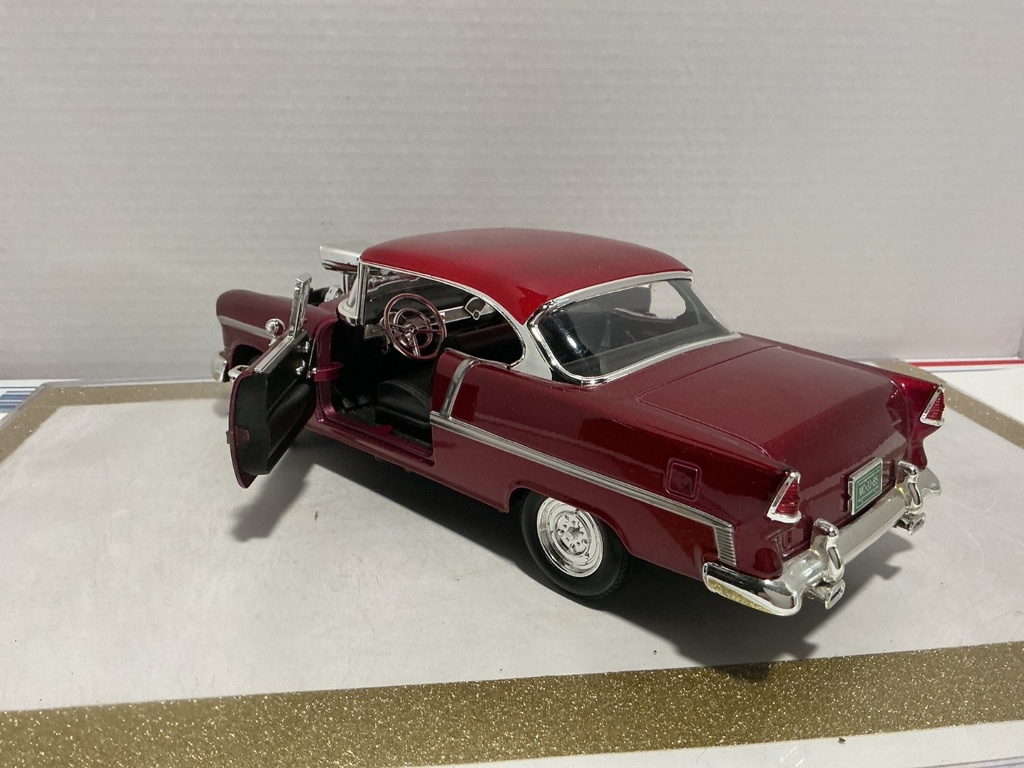 1:18 MOTORMAX 1955 CHEVY BEL AIR [NO HOOD / PERMANENT STAINS]  [NO BOX] image