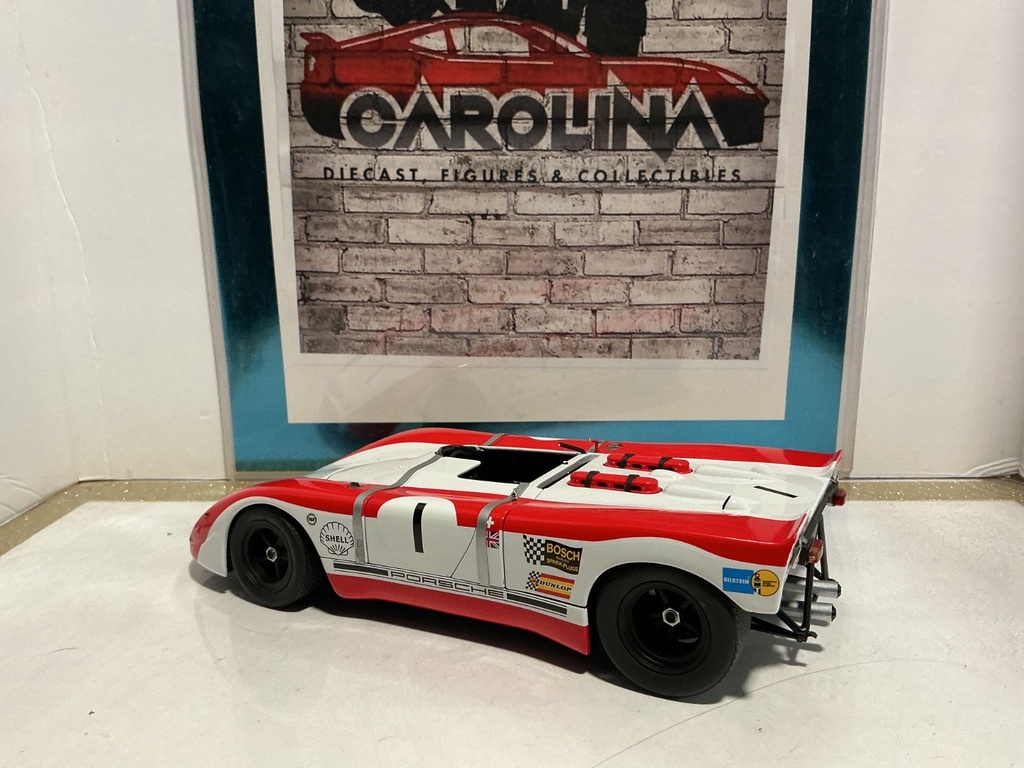 1:18 AUTO ART PORSCHE 908 1969 WINNER R. SIFFORT #1  *MISSING MIRROR + ROLLCAGE* image