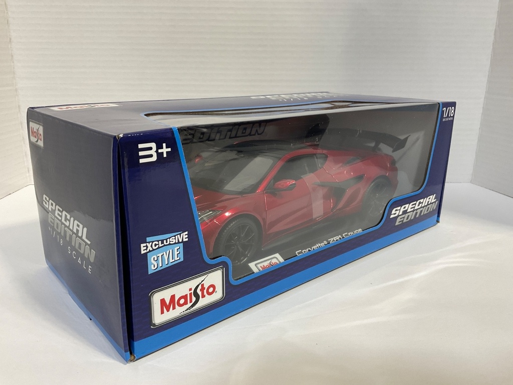 1:18 MAISTO CORVETTE ZR1 COUPE RED AND BLACK !! image
