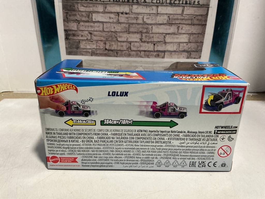 HOTWHEELS PULL-BACK SPEEDERS - LOLUX image