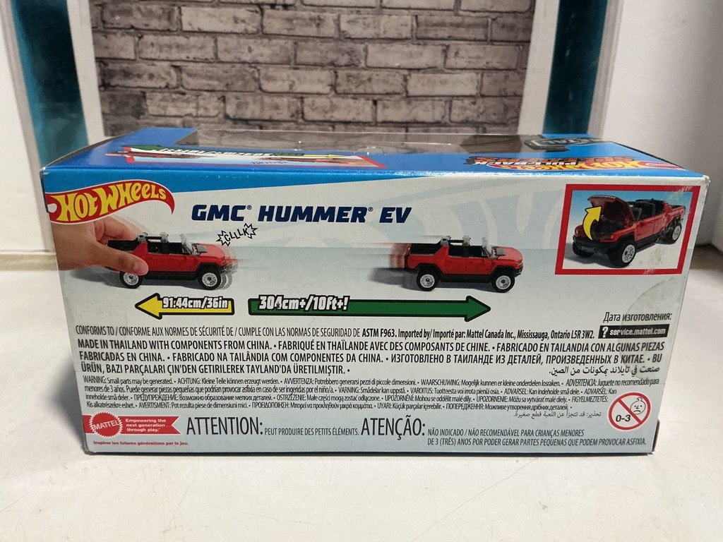 HOTWHEELS PULL-BACK SPEEDERS - GMC HUMMER EV image