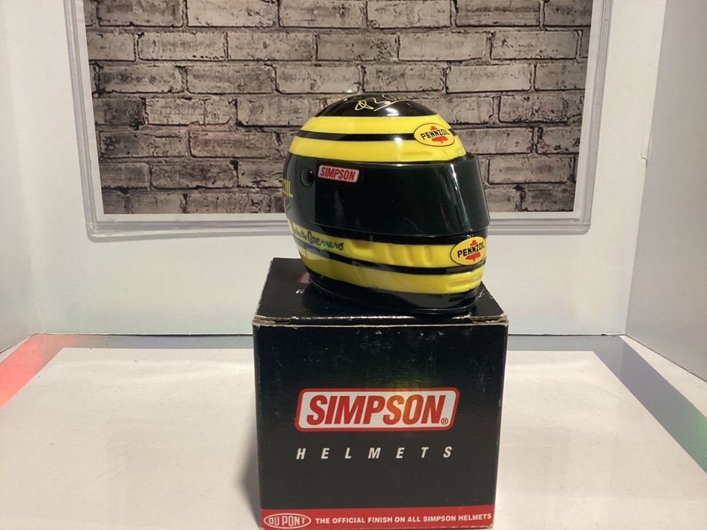 SIMPSON RACING HELMET ROBERTO GUERRERO SIGNATURE image