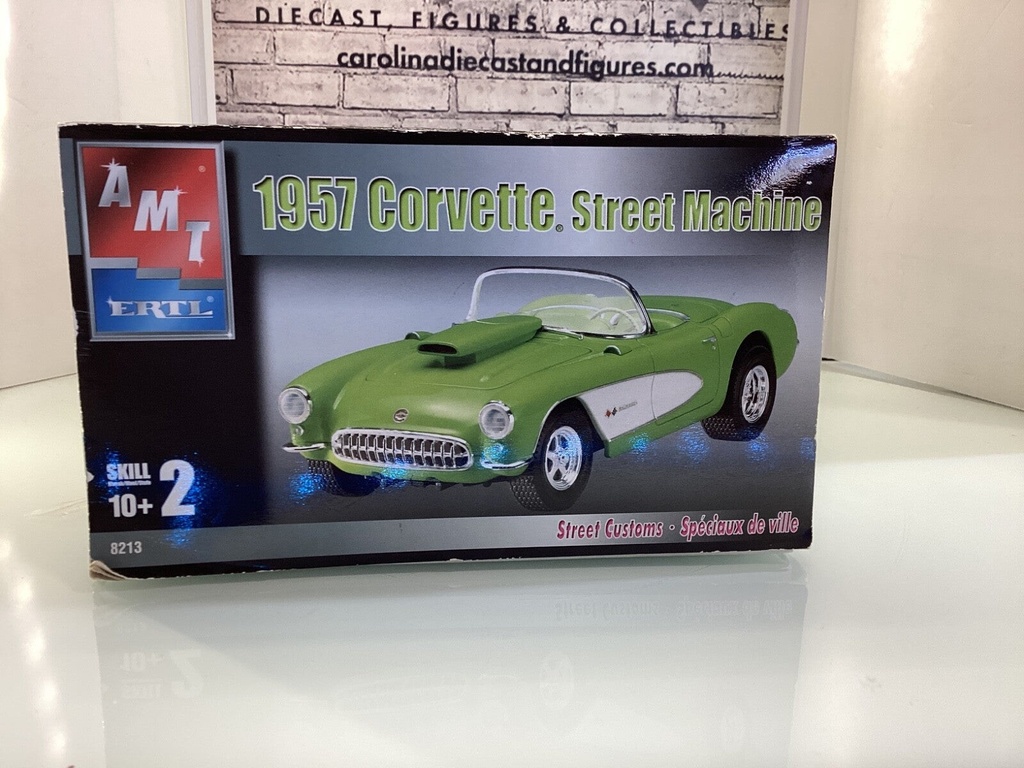 AM 1957 CORVETTE STREET MACHINE OPEN BOX ALL PIECES PRESENT image
