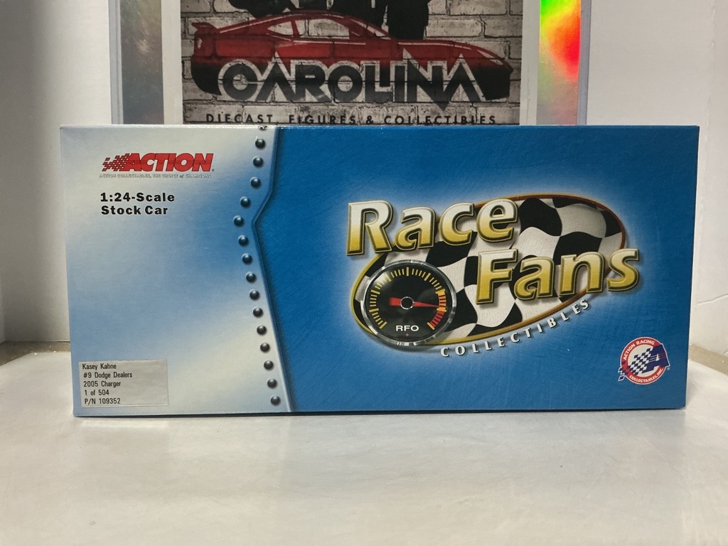 ACTION - KASEY KAHNE #9 DODGE DEALERS 2005 CHARGER - 1 OF 504 AUTOGRAPHED image