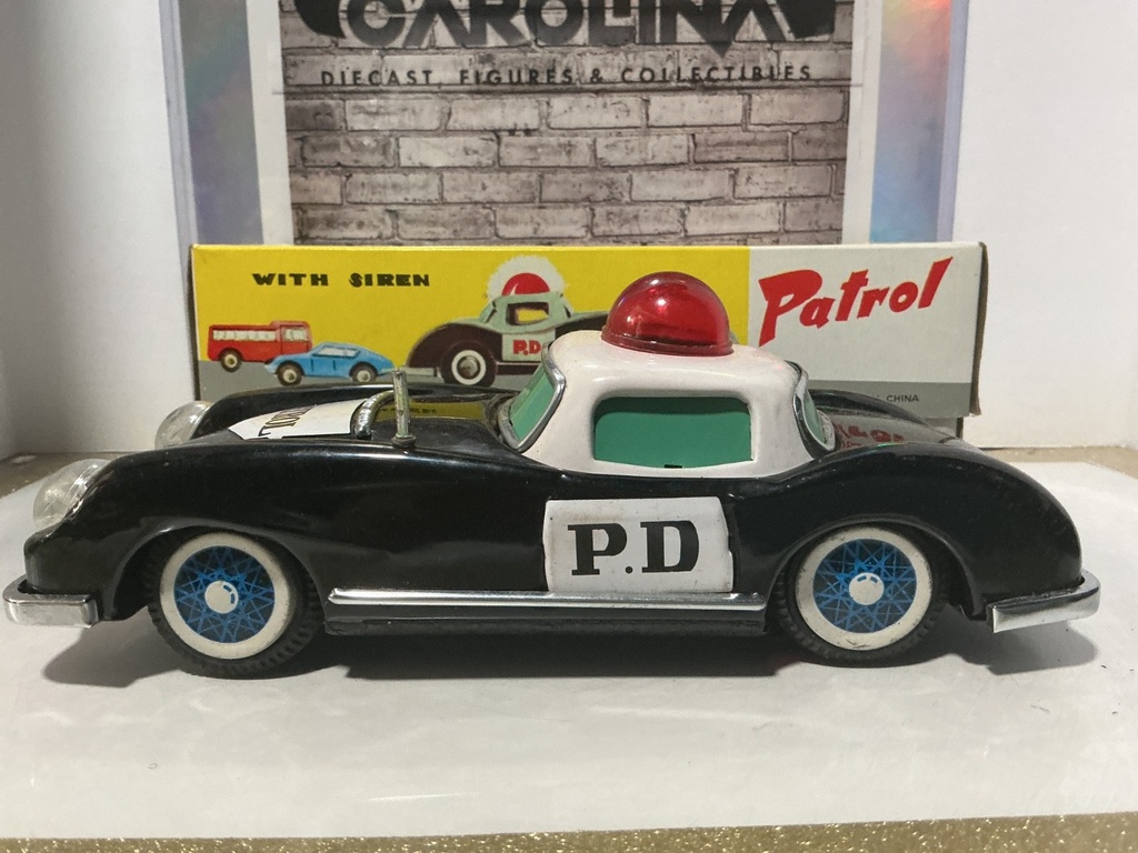 Vintage MF 900 Police PD Friction Car - Made in China image