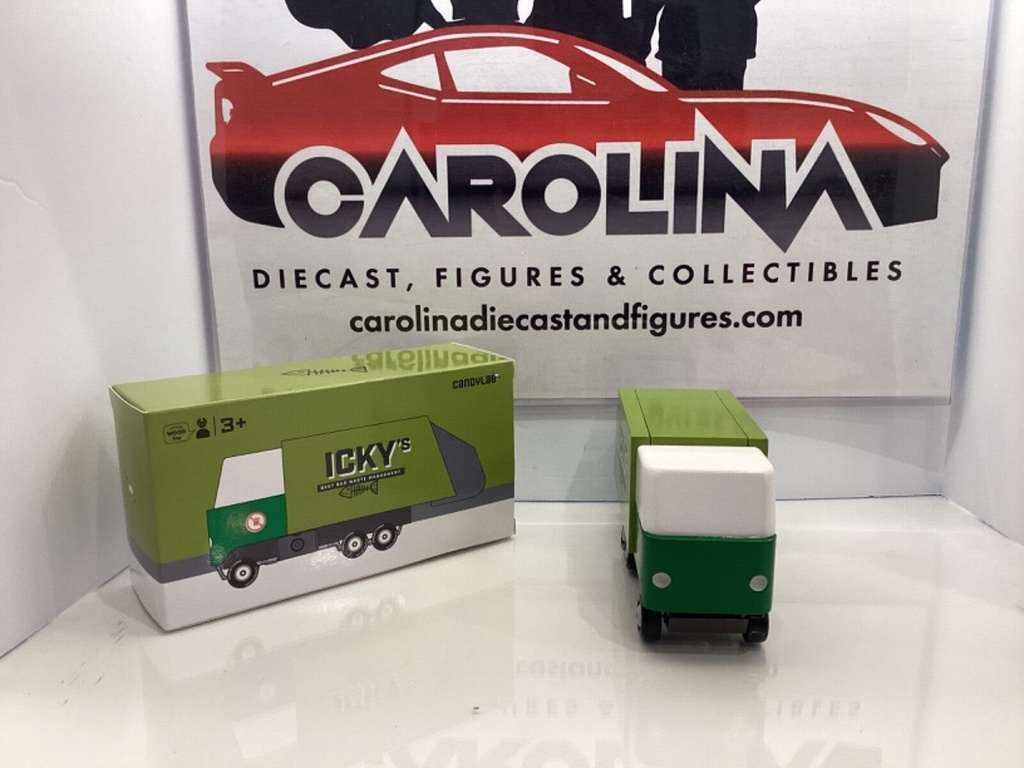 Candylab Icky’s Best Bad Waste Management Truck Wooden Car Collectable image