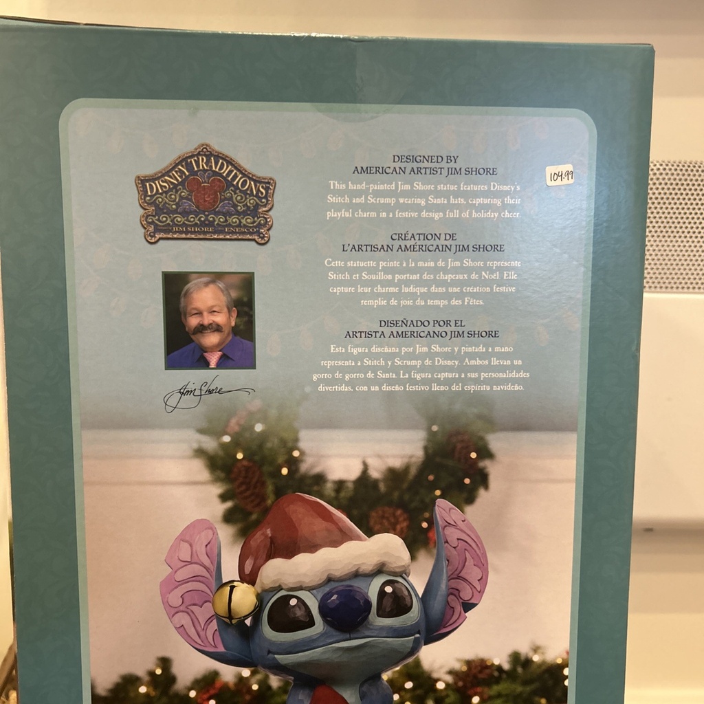 Holiday Stitch and Scrump Statue by Jim Shore, Christmas Decoration NEW image