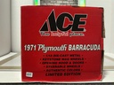 1:18 ERTL 60TH ANNIVERSARY 1971 PLYMOUTH BARRACUDA RED / BLACK image