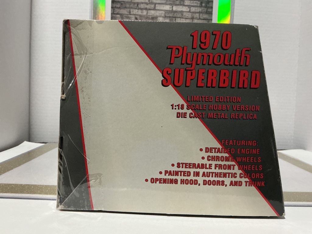 1:18 ERTL 1970 PLYMOUTH SUPERBIRD LIMITED EDITION BLACK ON BLACK - RAPID TRANSIT image