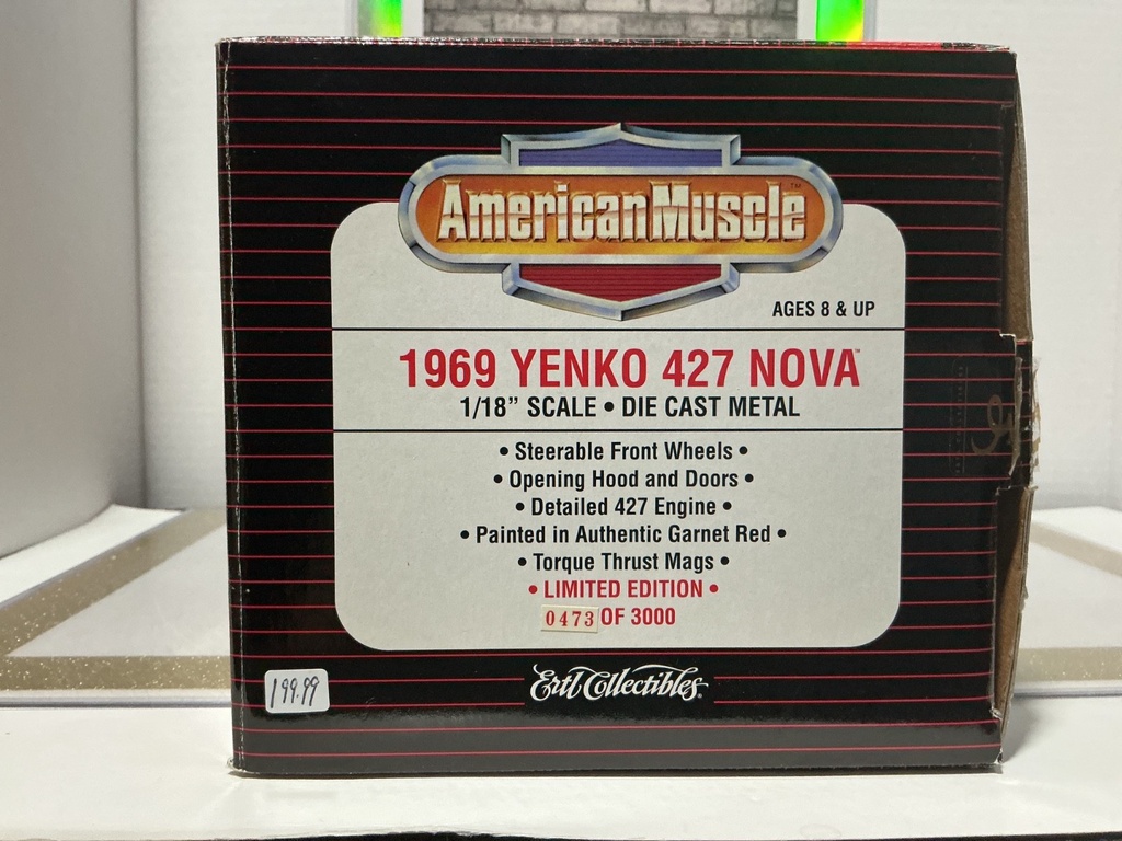 1:18 ERTL COLLECTOR’S EDITION - 427 YENKO NOVA GREEN ON BLACK image