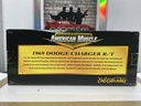 1:18 ERTL 1969 DODGE CHARGER R/T SILVER ON BLACK image