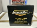 1:18 ERTL 1934 FORD COUPE ORANGE ON BLACK COLLECTIBLE image