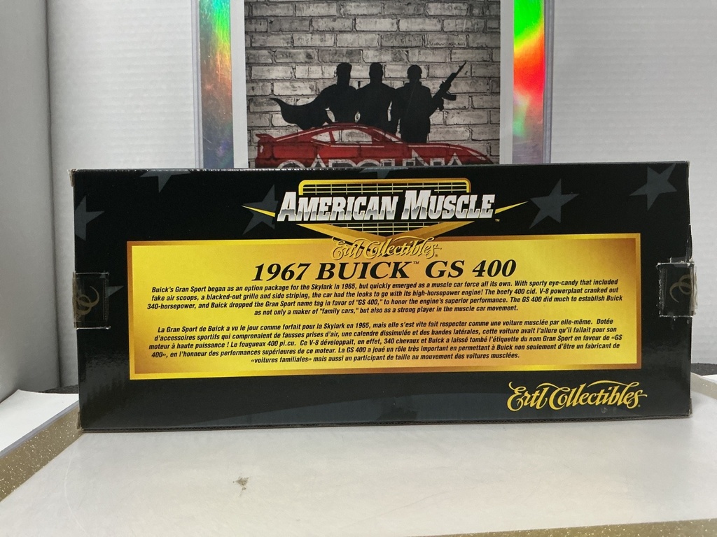 1:18 ERTL / AMERICAN MUSCLE 1967 BUICK GS 400 RED ON BLACK image