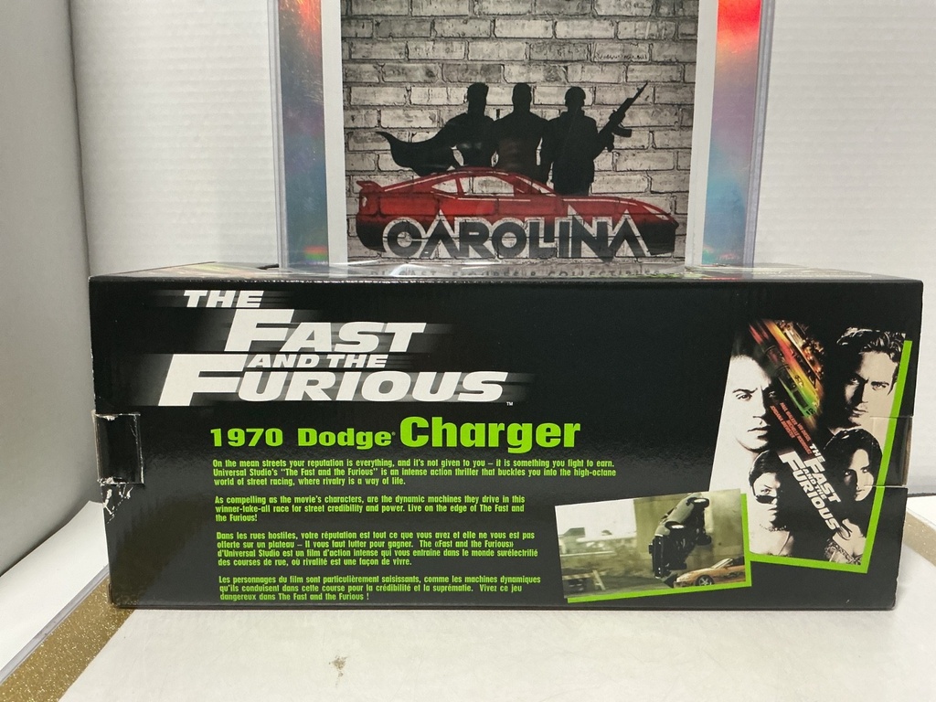 1:18 THE FAST AND THE FURIOUS 1970 DODGE CHARGER BLACK ON BLACK image
